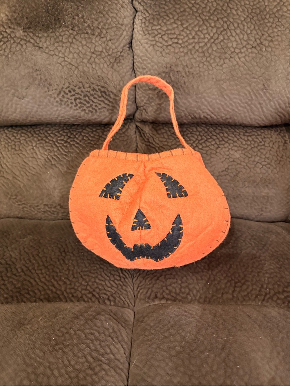 Pottery Barn Kids Orange Jack-O'-Lantern Mini Tote